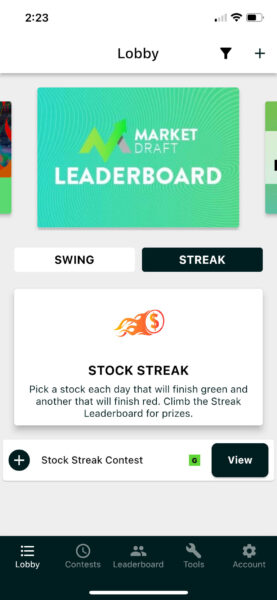 stock streak contest